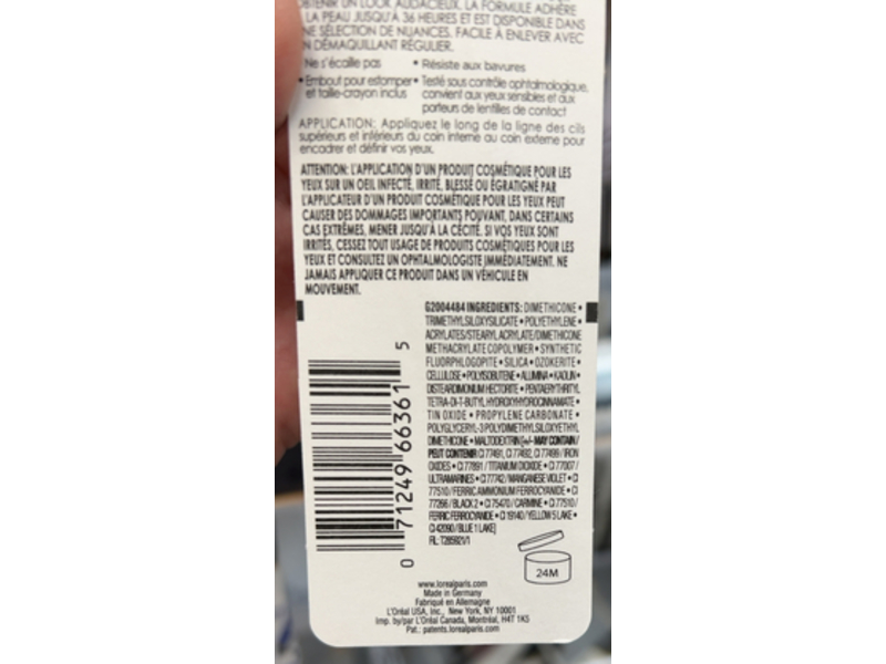 L'Oreal Paris Infallible Grip Gel Mechanical Liner, 220 Brown Denim, 0.011 oz/0.324 g