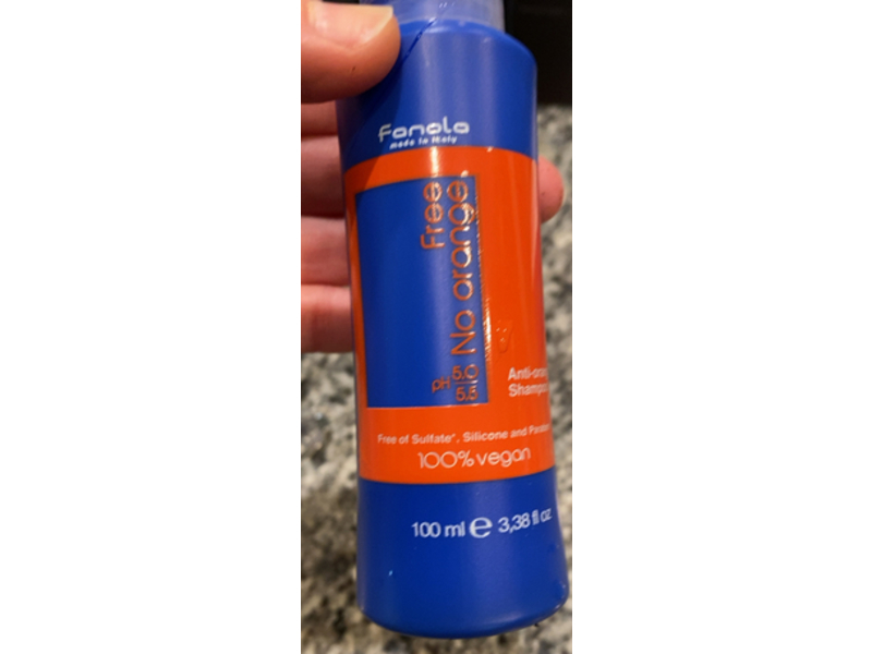 Fanola Free No Orange Shampoo, 3.38 fl oz/100 mL