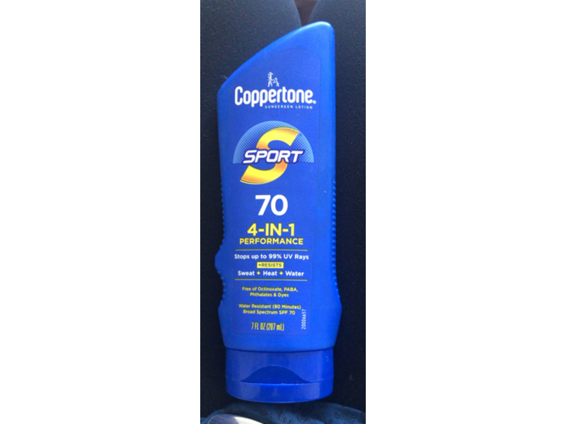 Coppertone Sport Sunscreen Lotion, SPF 70, 7 fl oz/207 mL