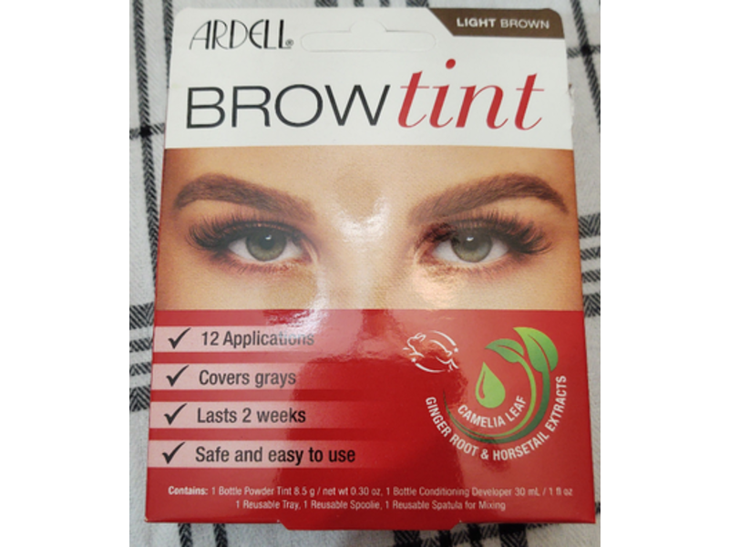 Ardell Brow Tint Kit, Light Brown, 12 Applications