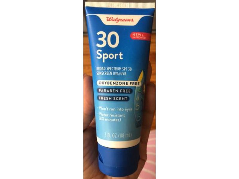 Walgreens Sport Sunscreen Lotion, Fresh Scent, Paraben Free, SPF 30, 3 fl oz/88 mL