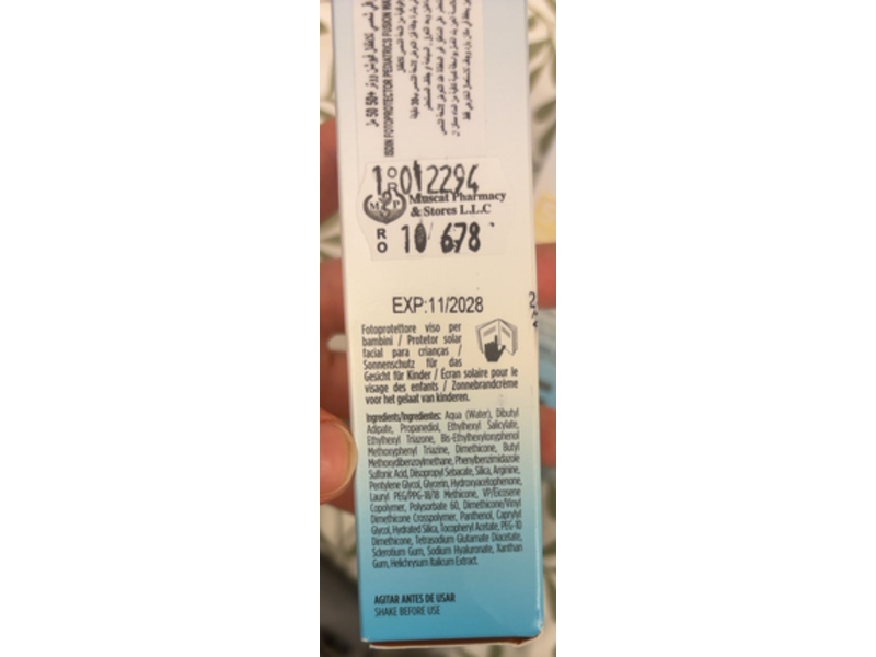 ISDIN Fotoprotector Fusion Water Pediatrics Sunscreen, SPF 50 UVB UVA Alta Protection