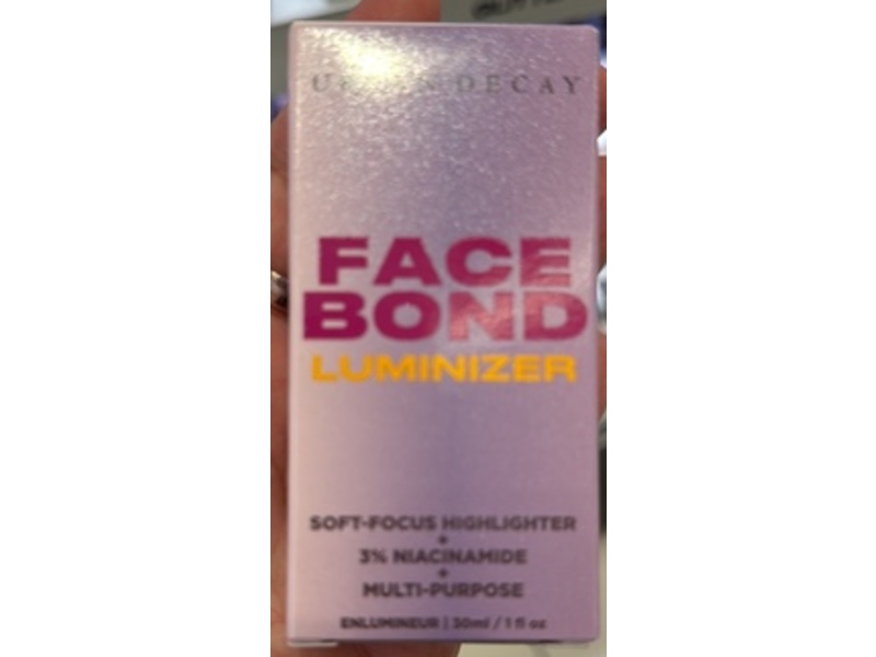 Urban Decay Face Bond Luminizer Soft-Focus Highlighter, 3% Niacinamide, Mirrorball, 1 fl oz/30 mL