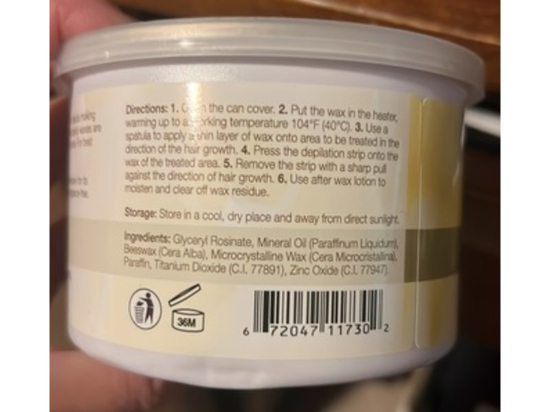 Too Naked Hair Removal Wax, Zinc Oxide, 14 oz/400 mL