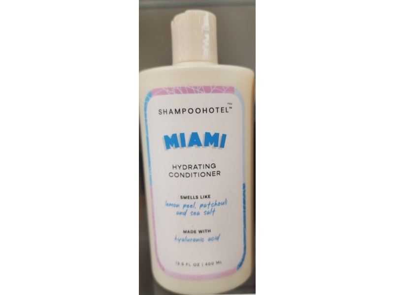 ShampooHotel Miami Hydrating Conditioner, Hyaluronic Acid, 13.5 fl oz/400 mL