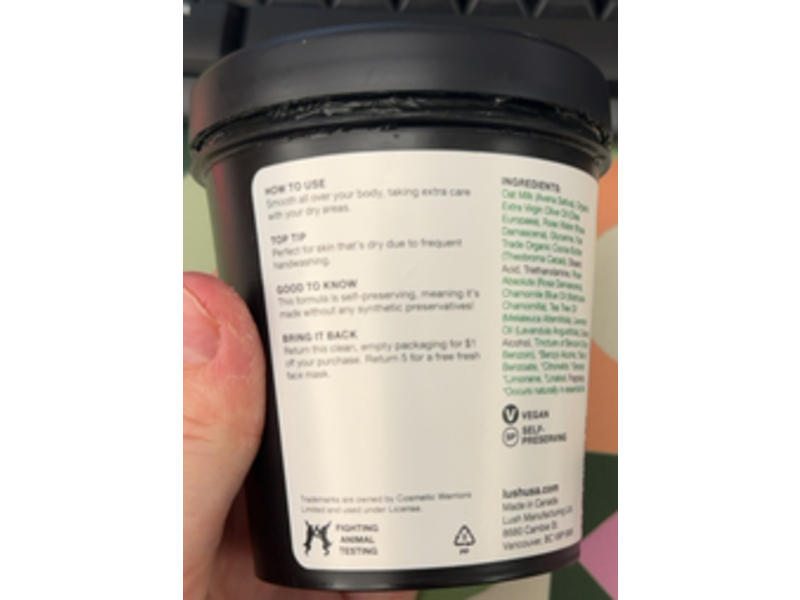 Lush Dream Cream Body Lotion, 8.4 oz/240 g