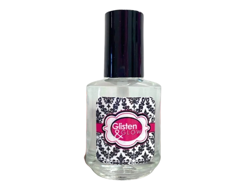 Glisten & Glow Top Coat, 0.50 oz/15 mL