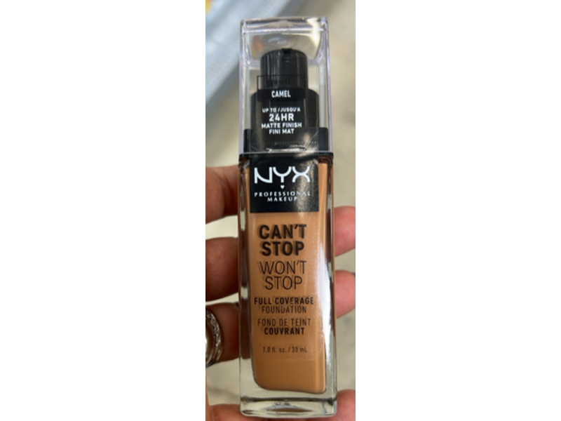Nyx Professional Makeup Can't Stop Won't Stop Foundation, 12.5 Camel, 1.0 fl oz/30 mL