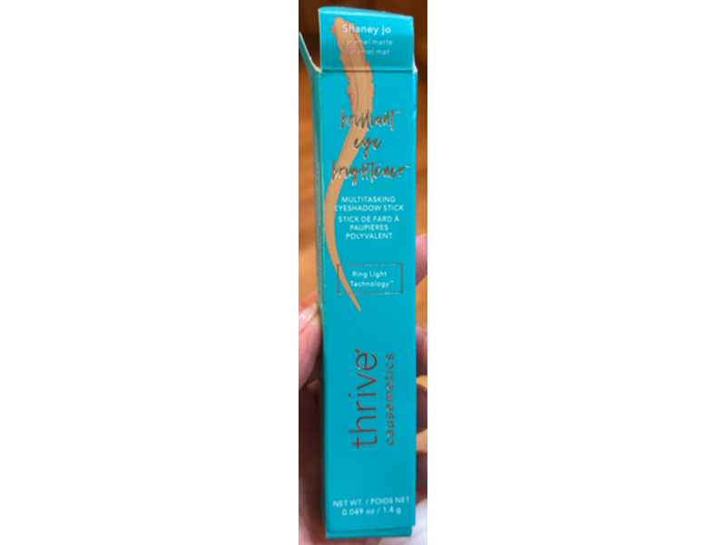 Thrive Causemetics Brilliant Eye Brightener Multitasking Eyeshadow Stick, Shaney Jo (Caramel Matte), 0.049 oz/1.4 g