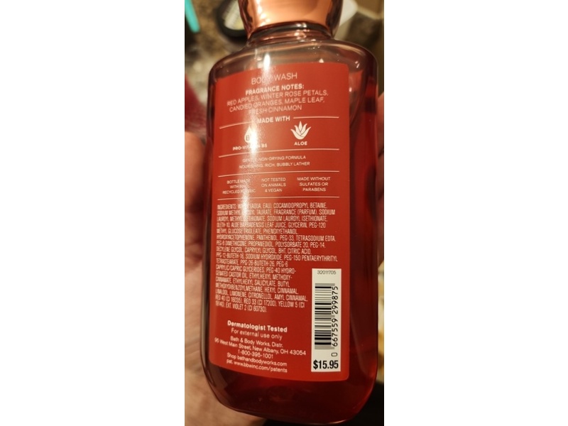 Bath & Body Works Body Wash, Winter Candy Apple, 10 fl oz/295 mL