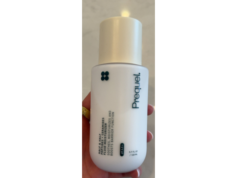 Prequel Half & Half Fluid Moisturizer, Peptides + Ceramides, 5.7 fl oz/168 mL