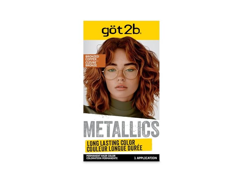 Got2b Metallics Permanent Hair Color, Bronzed Copper, 1 Pack