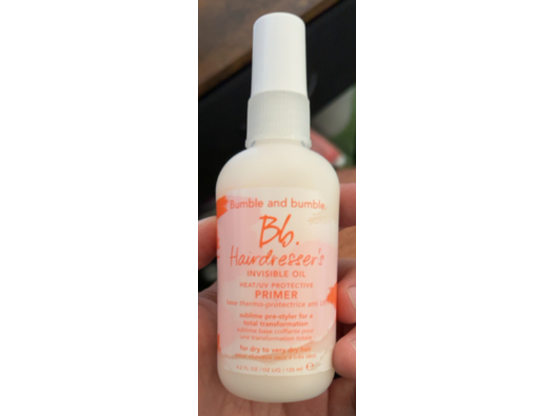 Bumble and bumble Hairdresser's Invisible Oil Heat/UV Protection Primer, 4.2 fl oz/125 mL