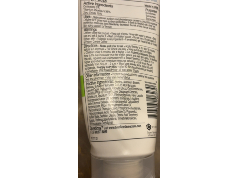 Blue Lizard Kids Mineral-Based Sunscreen Lotion, SPF 50+, 3 fl oz/89 mL