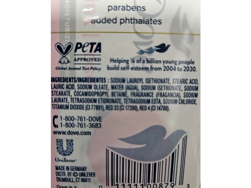 Dove Moisturizing Cream Beauty Bar, Pink Rose, 3.17 oz/90 g, Pack Of 6