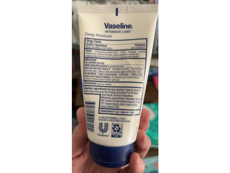 Vaseline Intensive Care Deep Moisture, 4.5 oz/127 g