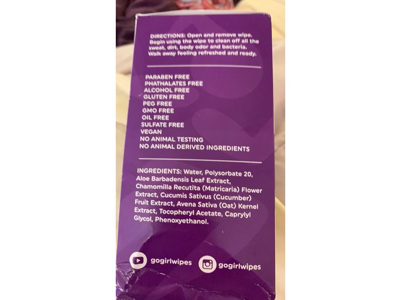 Go Girl Premium Body Wipes, 10 Counts