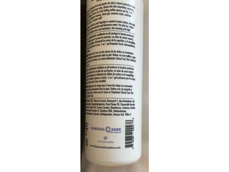 Clinical Care Skin Solutions Green Stuff Facial Cleansing Gel, 8 oz/237 mL