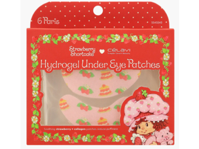 Celavi Hydrogel Under Eye Patches, Straberry Shortcakes, 6 Pairs