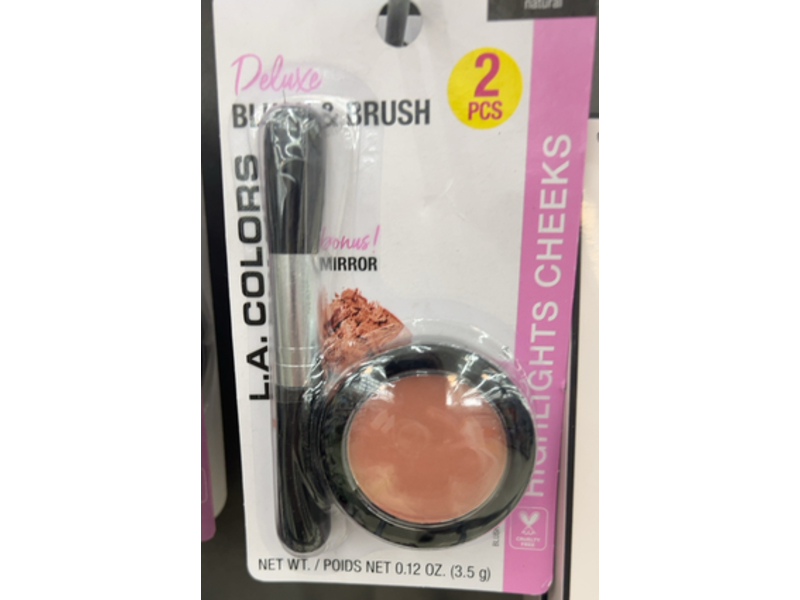L.A. Colors Deluxe Blush & Brush, CBC141 Natural, 0.12 oz/3.5 g