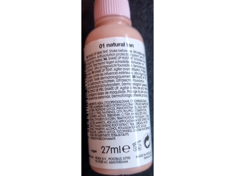 B.A.E Shake Up Foundation, 01 Natural Tan, 27 mL