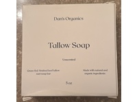 Dan's Organic Tallow Soap Bar, Unscented, 5 fl oz - Image 3