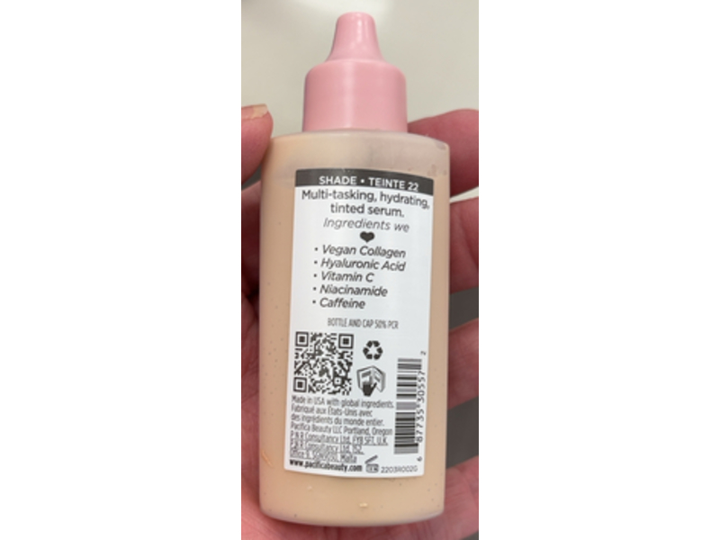 Pacifica Kind Tinted Serum, Shade 22, 1 fl oz/29 mL