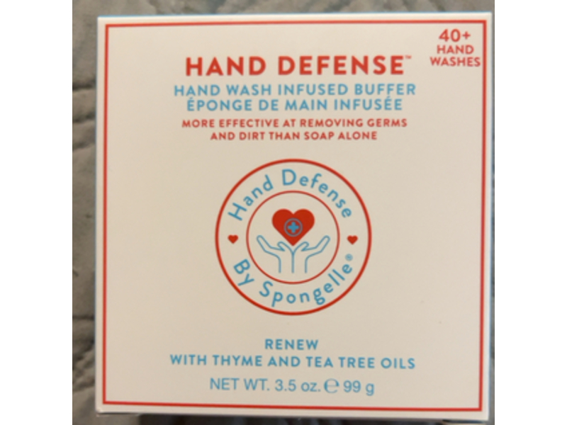 Spongelle Renew Defense Hand Wash, Thyme & Tea Tree Oils, 3.5 oz/99 g,