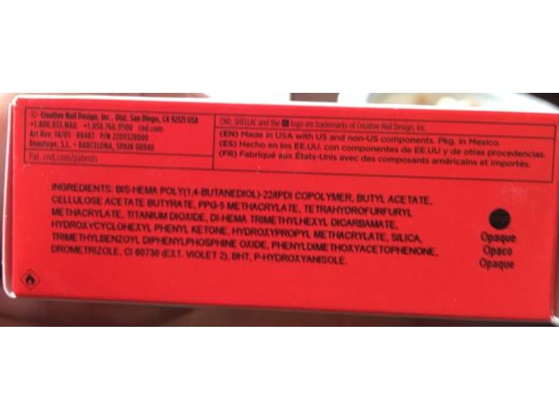 Cnd Shellac Brand 14 + Day Nail Color, Color Coat, Cream Puff, 0.25 fl oz/7.3 mL