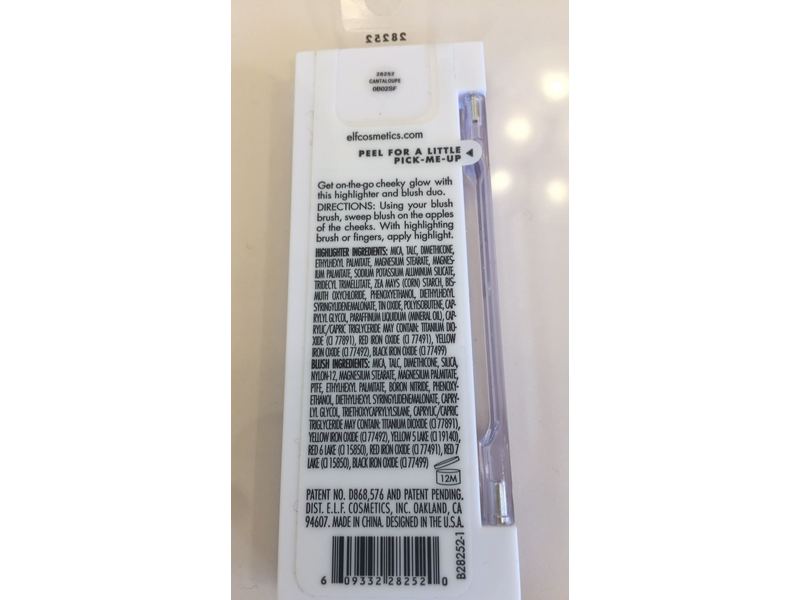 e.l.f. Bite Size Face Duo, Cantaloupe, 0.049 oz/1.4 g