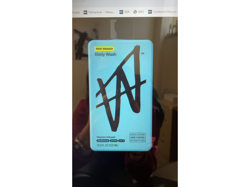 Get W Vitamin-Infused Body Wash, Wave Baker, 18.0 fl oz/532 mL