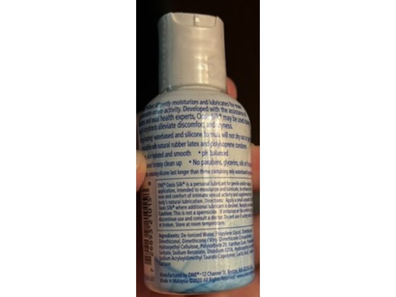 One Oasis Silk Premium Personal Lubricant, 2 fl oz/59 mL