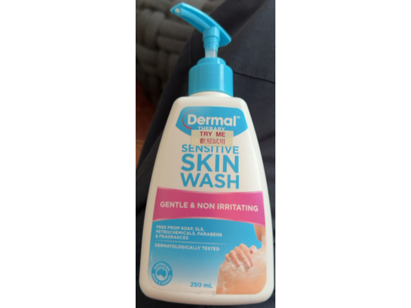 Derml Sensitive Skin Wash, 250 mL