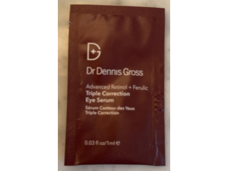Dr Dennis Gross Triple Correction Eye Serum, Advanced Retinol + Ferulic, 0.03 fl oz/1 mL