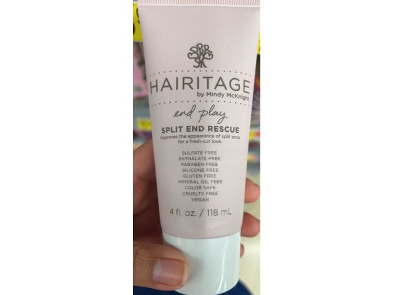 Hairitage By Mindy Mcknight End play Split End Rescue, Sulfate Free, 4 fl oz/118 mL