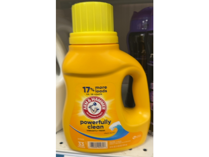 Arm & Hammer Liquid Laundry Detergent, Clean Burst, 33 Loads, 33 fl oz
