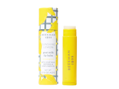 Beekman 1802 Goat Milk Lip Balm, Sunshine, 0.15 oz/4.2 g