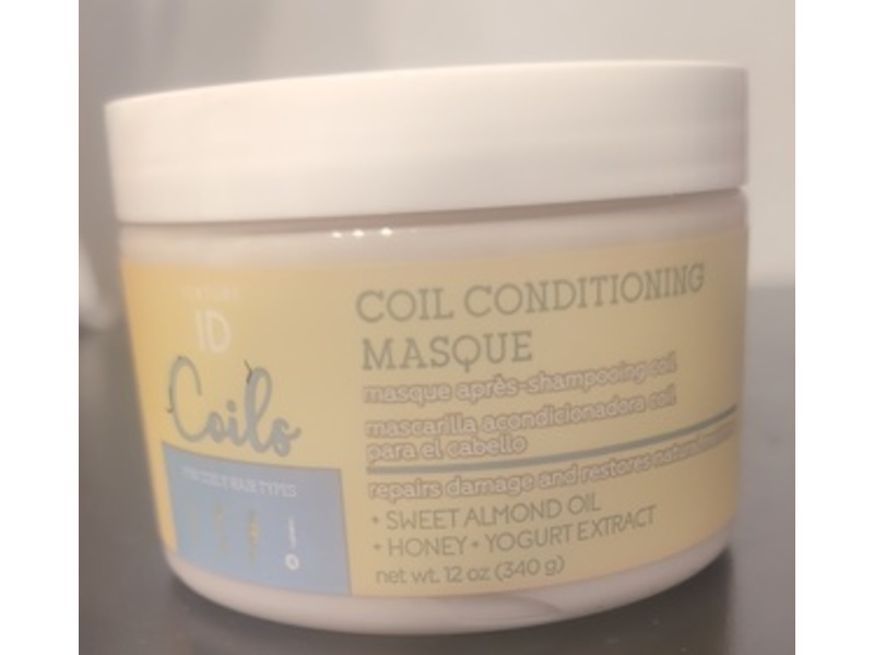 Texture ID Coil Conditioning Masque, Sweet Almond Oil + Honey & Yogurt Extract, 12 oz/340 g