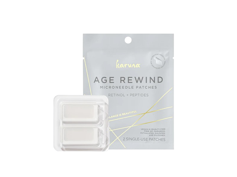 Karuna Age Rewind Microneedle Patches, Retinol + Peptides, 2 Count