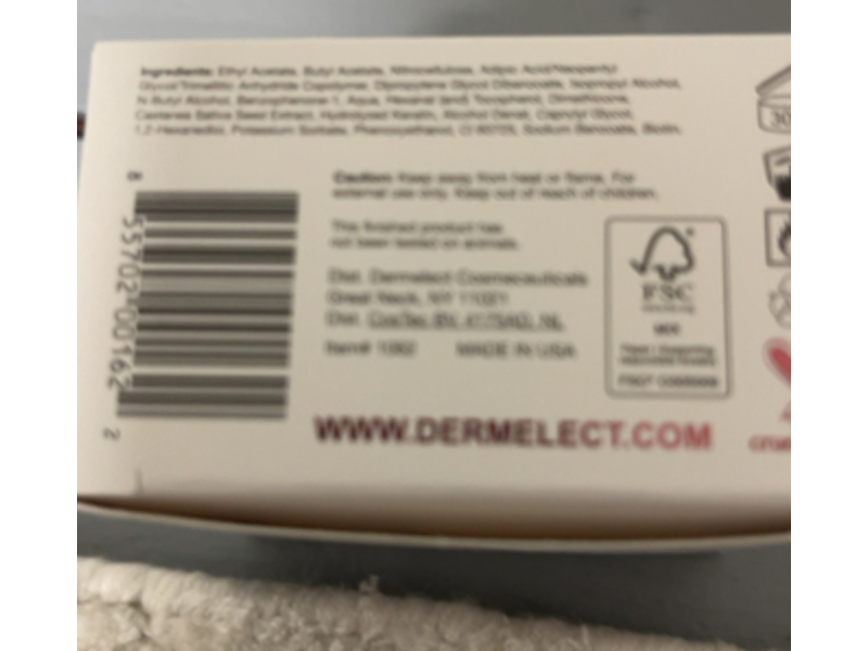 Dermelect High Maintenance Instant Nail Thickener, 0.4 fl oz/12 mL