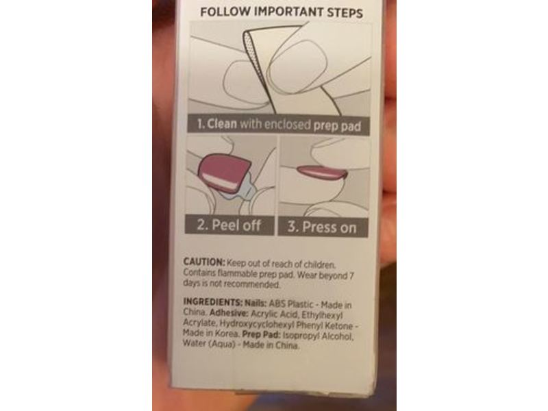 Kiss Impress Color Press-on Manicure, Petal Pink, 30 Count