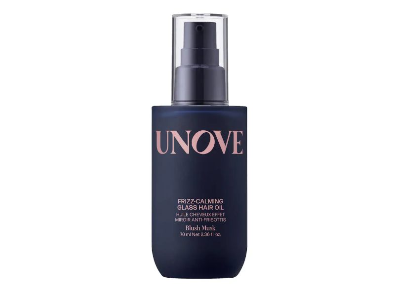 Unove Frizz-Calming Glass Hair Oil, Blush Musk, 2.36 fl oz/70 mL