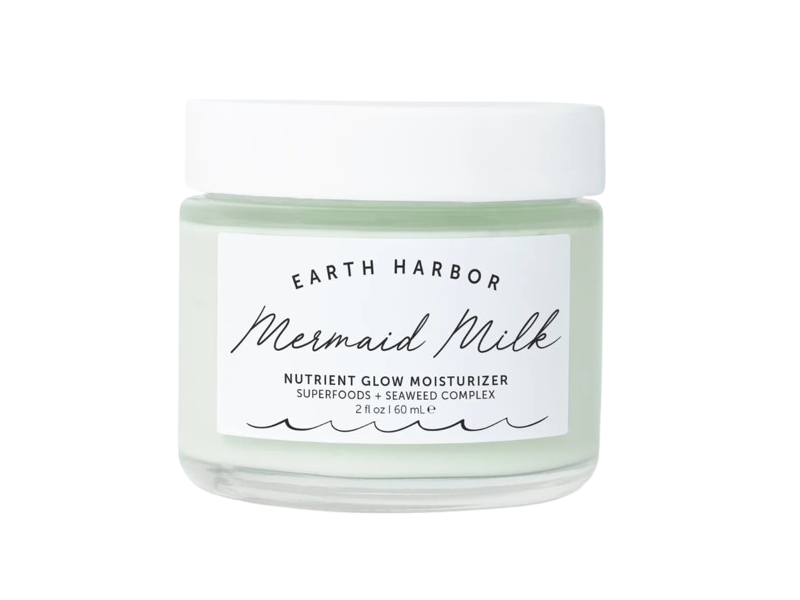 Earth Harbor Mermaid Milk Nutrient Glow Moisturizer, Superfoods+Seaweed Complex, 2 fl oz/60 mL