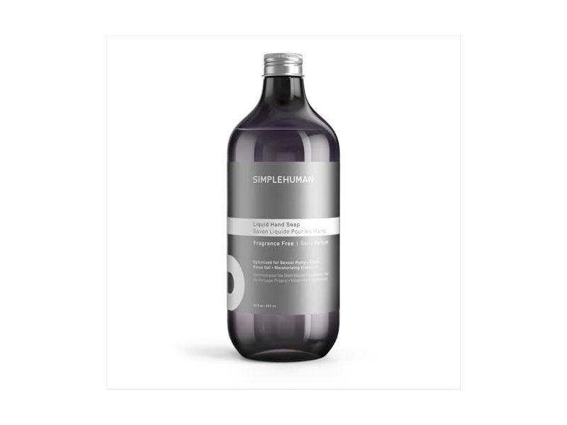 Simplehuman Liquid Hand Soap, Fragrance Free, 30 fl oz/887 mL