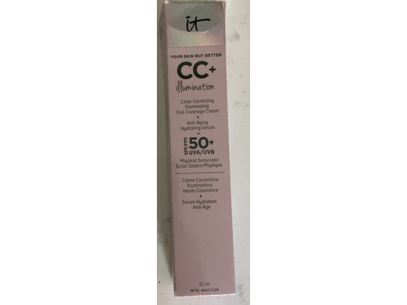 It Cosmetics CC+ Illuminator Cream, Rich Honey, SPF 50, 32 mL