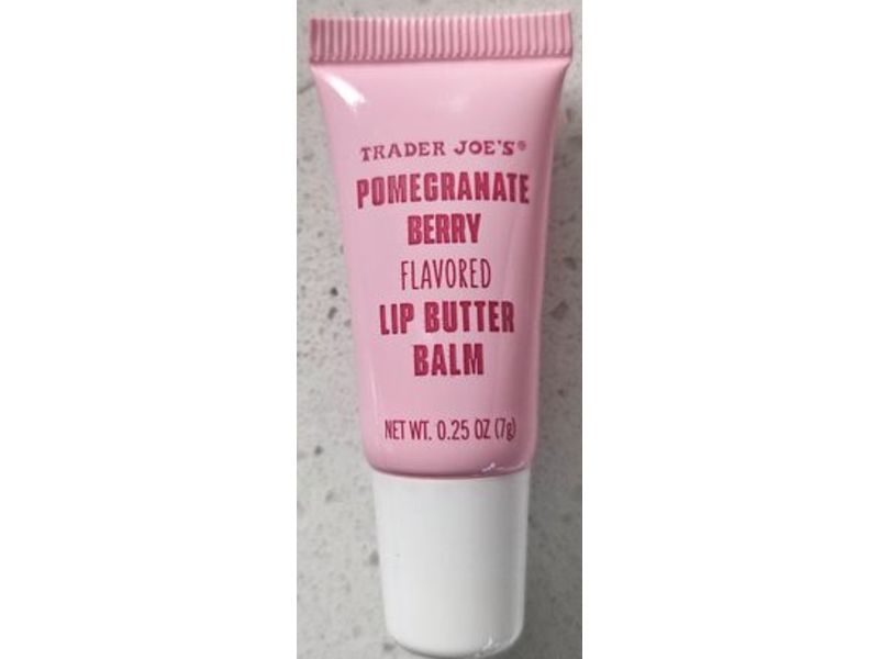 Trader Joe's Lip Butter Balm, Pomegranate Berry, 0.25 fl oz/7 g