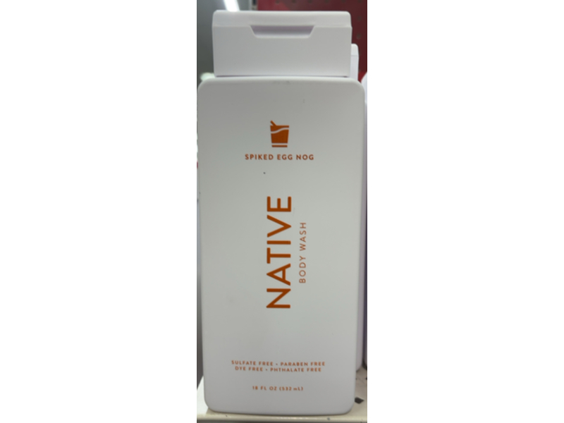 Native Body Wash, Spiked Egg Nog, 18 fl oz/532 mL