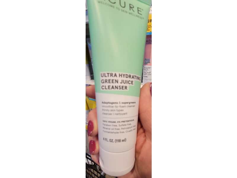 Acure Ultra Hydrating Green Juice Cleanser, 4 fl oz/118 mL
