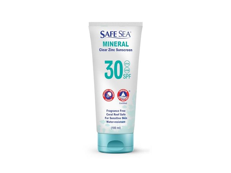 Safe Sea Mineral Clear Zinc Sunscreen, SPF 30, 3.4 fl oz/100 mL