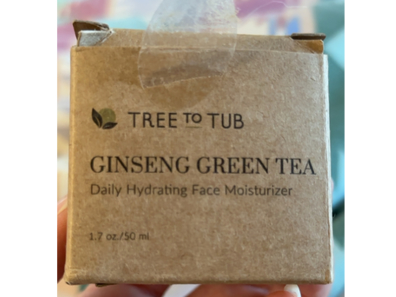 Tree To Tub Daily Hydrating Face Moisturizer, Ginseng Green Tea, 1.7 oz/50 mL